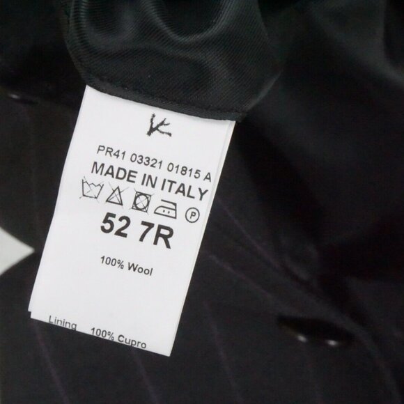 Isaia Charcoal Gray Purple Pinstriped Wool 2 Pc Suit Jacket Pants 42R BRAND NEW - Picture 9 of 11